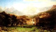 Albert Bierstadt The Rocky Mountains Spain oil painting artist